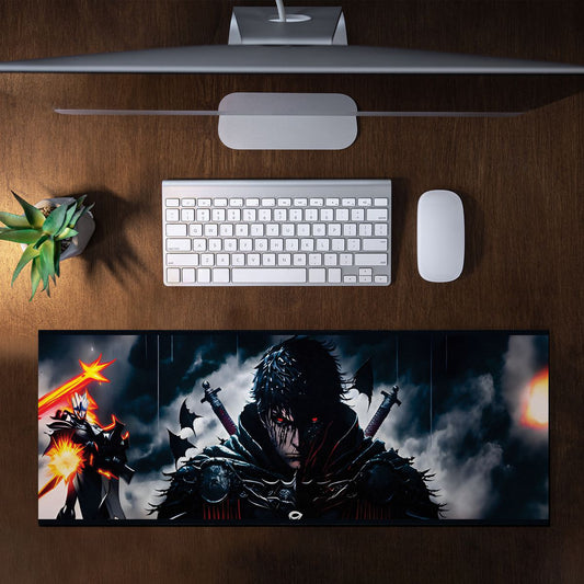 Battle Torn Warrior Large Desk Pad