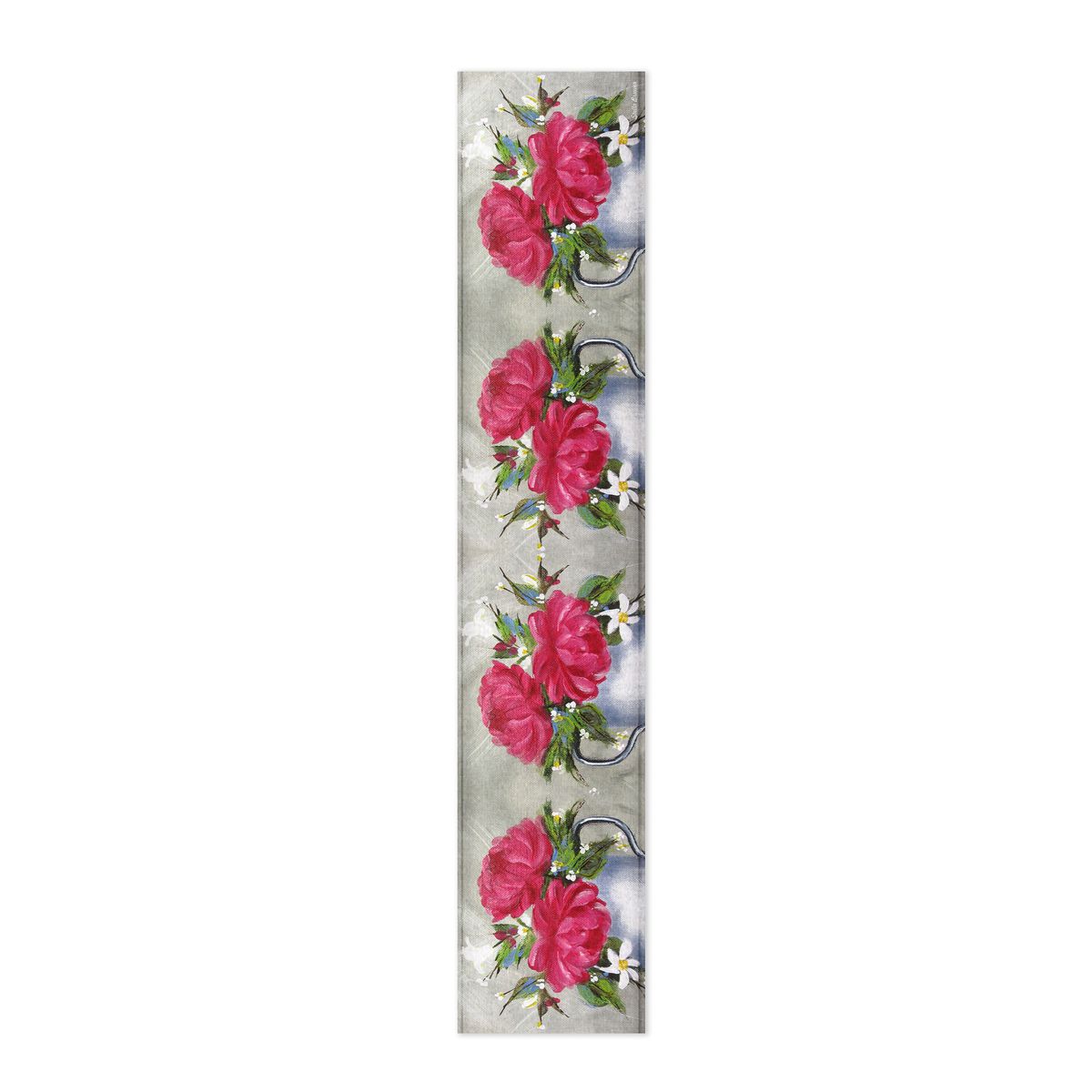 Potted Pink Roses By Stella Bruwer Table Runner