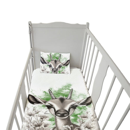 Green Baby Springbok By Nathan Pieterse Cot Duvet Set