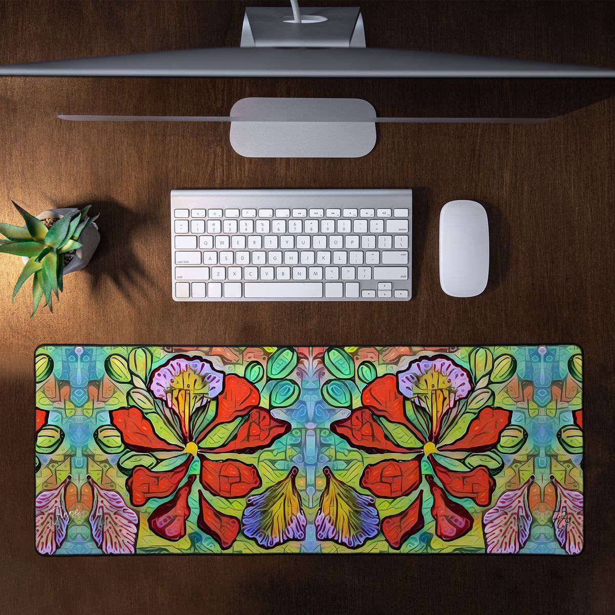 Nasturtium By Jinge For Fifo Large Desk Pad