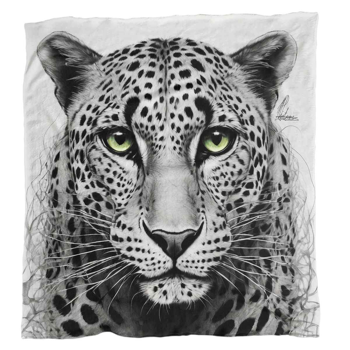 Unravelling Leopard Light Weight Fleece Blanket By Nathan Pieterse