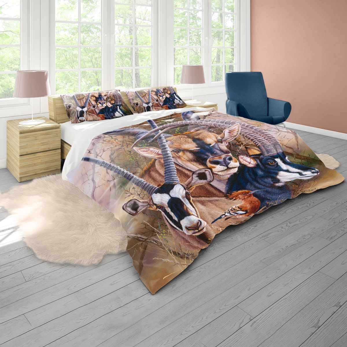 The Plains Eland By Delene Lambert Duvet Cover Set