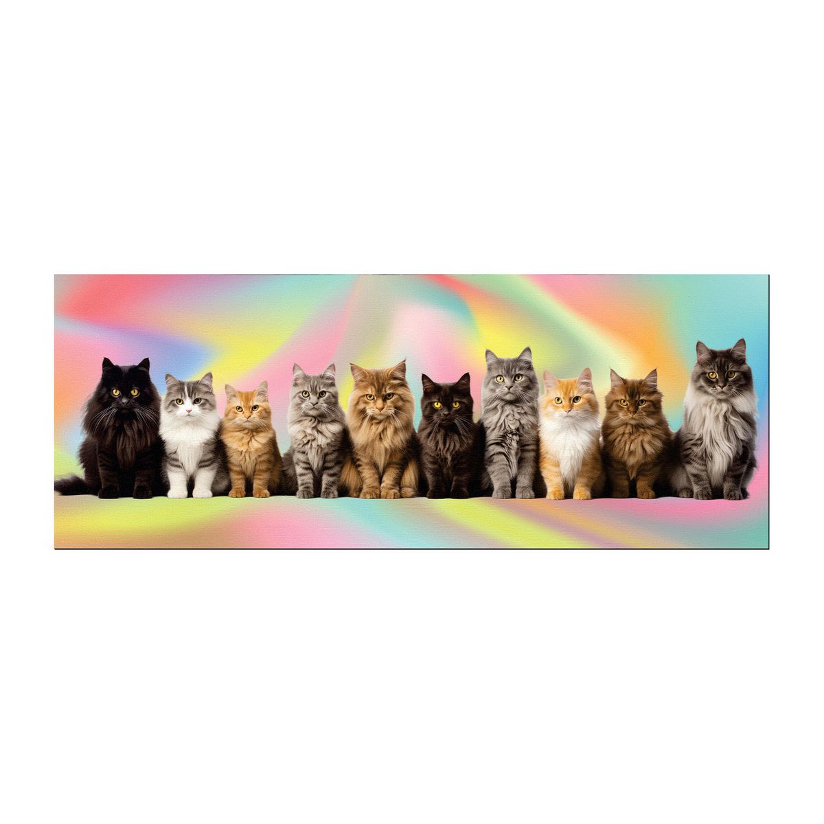 Rainbow Cats Large Desk Pad