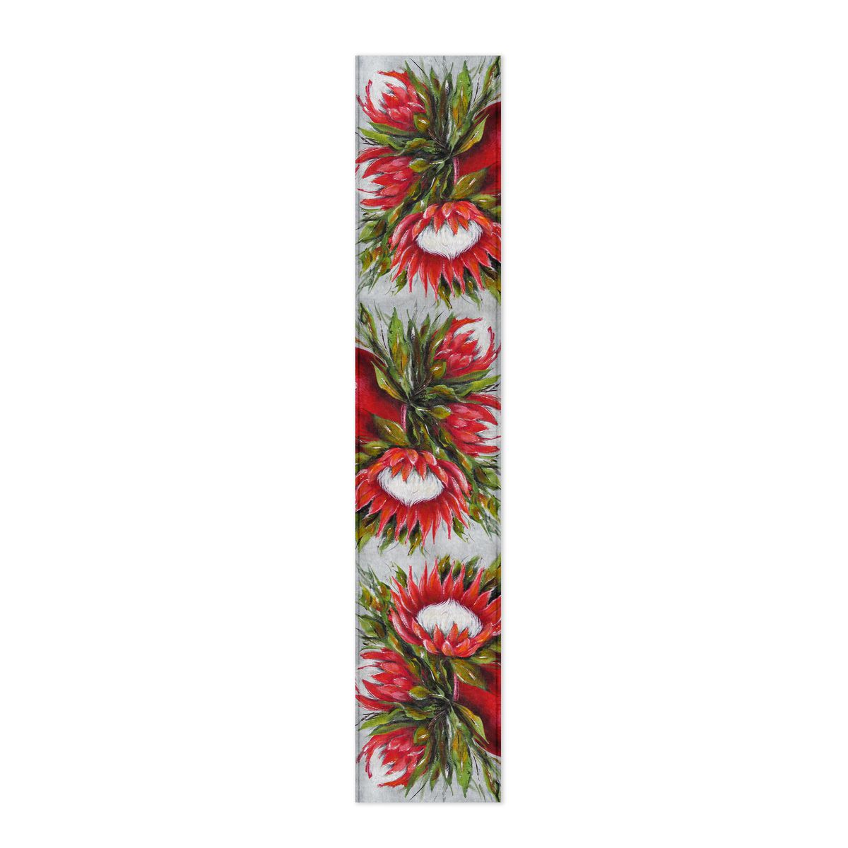 Protea Red Pot By Stella Bruwer Table Runner