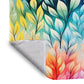 Rainbow Foliage Light Weight Fleece Blanket