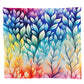 Rainbow Foliage Light Weight Fleece Blanket