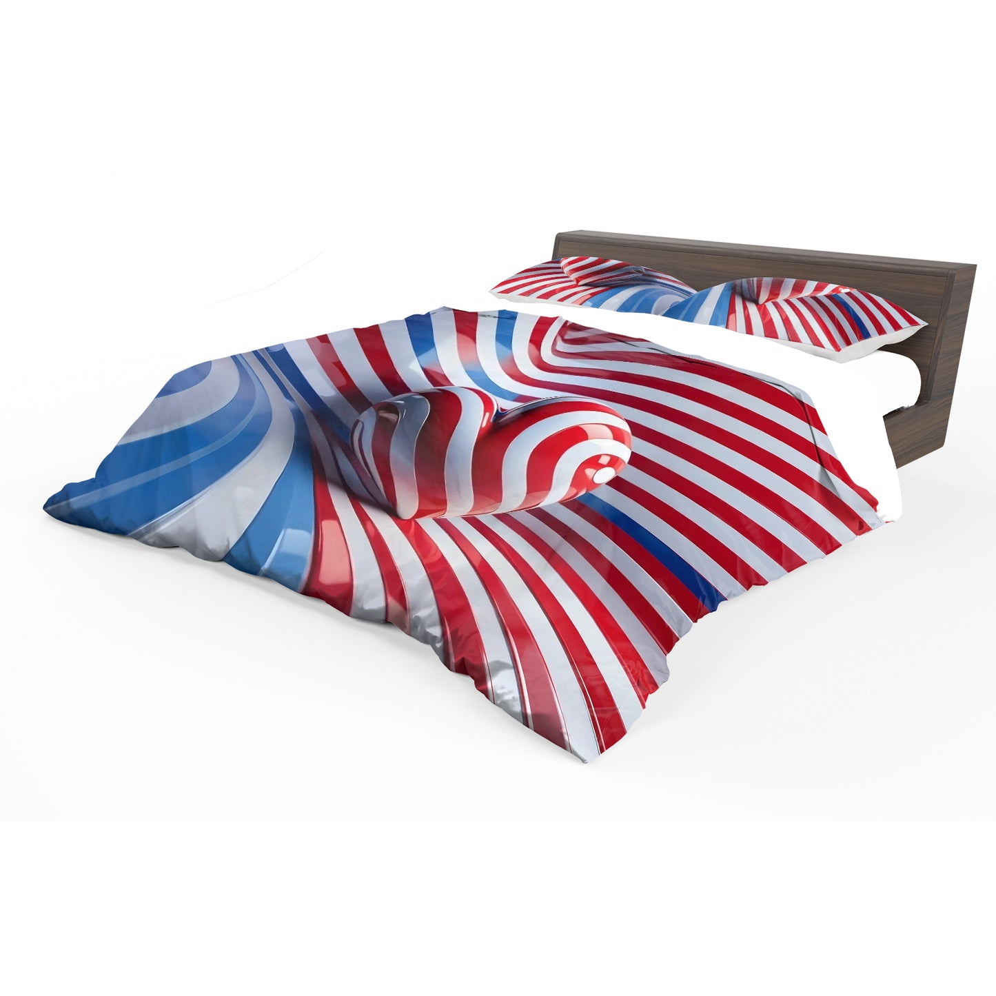 3D Heart Duvet Cover Set