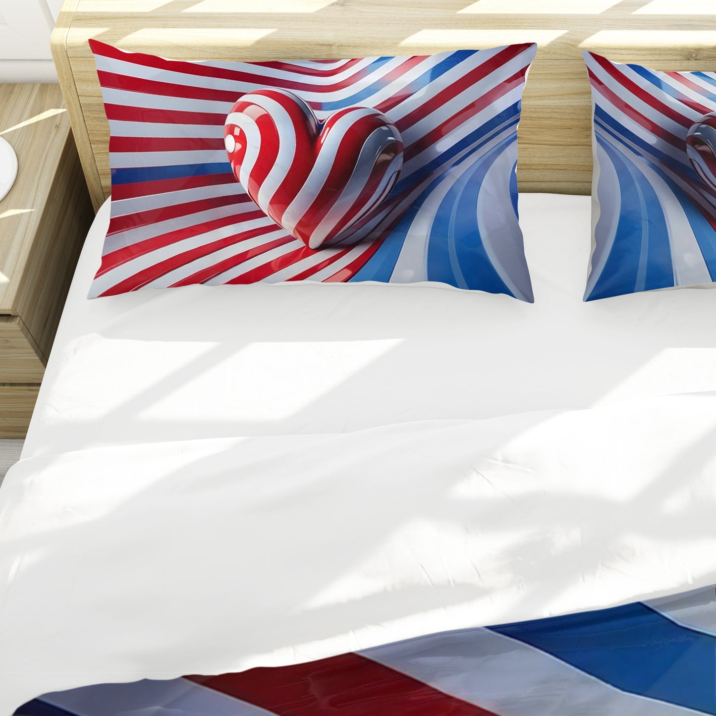 3D Heart Duvet Cover Set