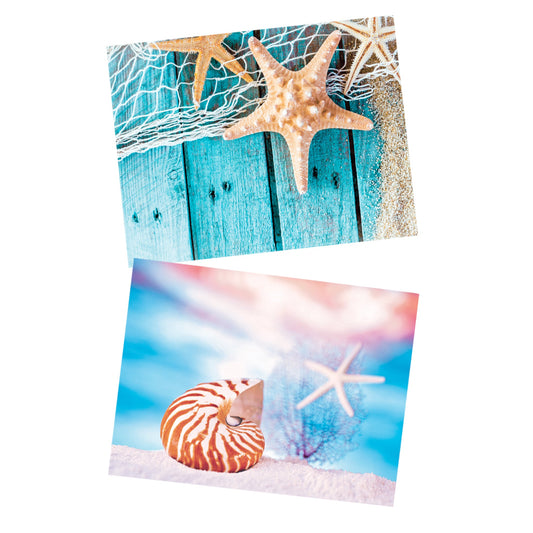 Decoupage Tear Resistant Transfers - Starfish and Shell 60cm x 80cm