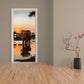 A Walk in the River Door Decoupage