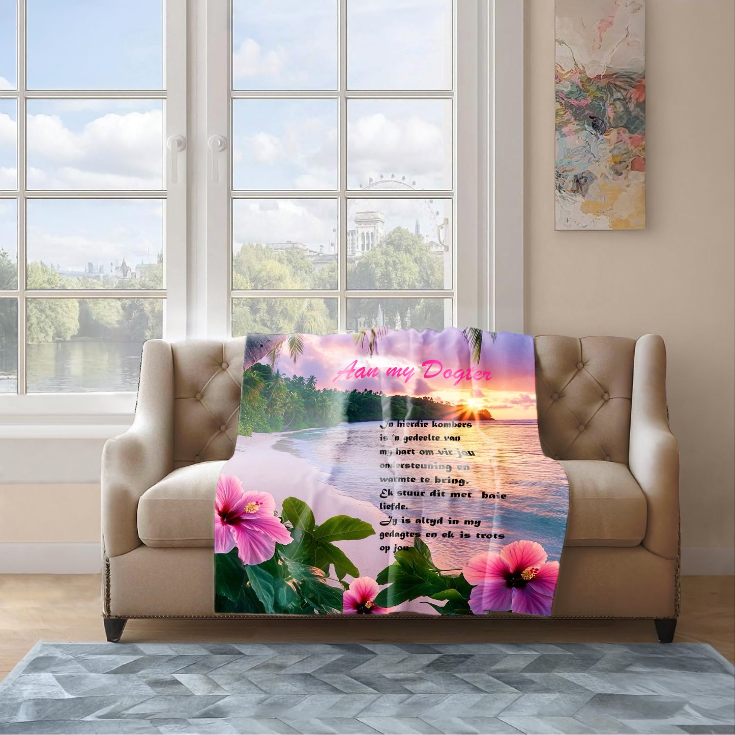 Aan My Dogter Light Weight Fleece Blanket