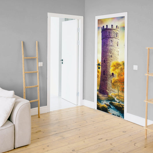 Abandoned Fortress Door Decoupage