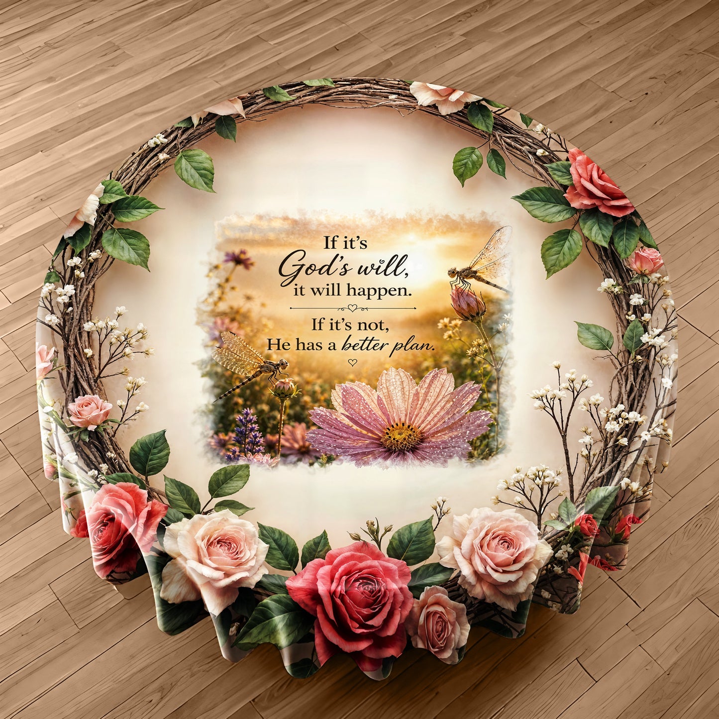 A better Plan Round Tablecloth