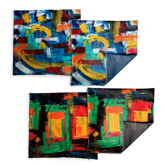 Abstract Paintings Luxury Scatter Covers (Set of 4)