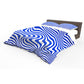 Abstract Blue White Wavy Duvet Cover Set