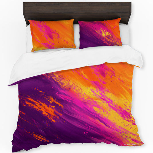 Abstract Fiery Strokes Duvet Cover Set by Wikus Schalkwyk