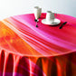 Abstract Fire Glow Round Tablecloth