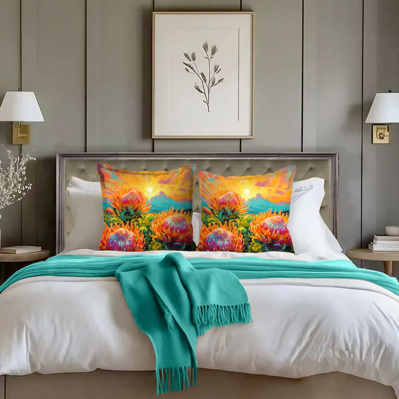 Abstract Fires of Protea Exclusive Range Cushions