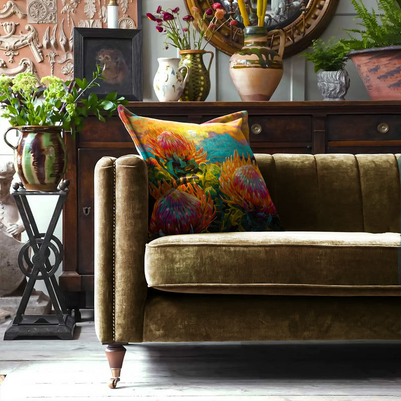 Abstract Fires of Protea Exclusive Range Cushions
