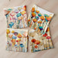Abstract Flowers On Beige Luxury Scatter Covers Set of 4