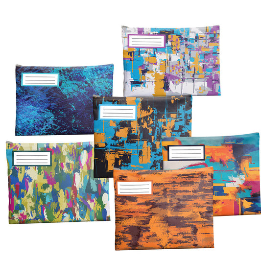 Abstract Painting Subject Savvy Book Bags Set Of 6