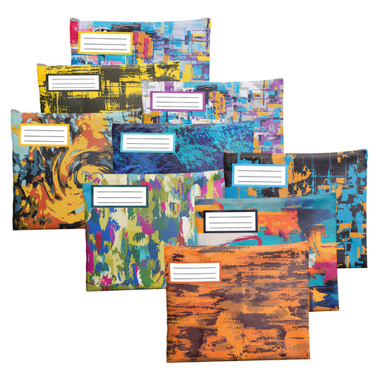 Abstract Painting Subject Savvy Book Bags Set of 9