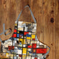 Abstract Square Medium Length Apron