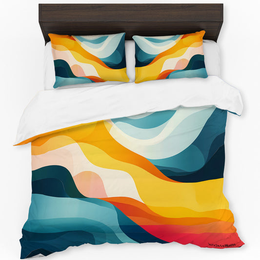 Abstract Sunset Duvet Cover Set by Wikus Schalkwyk