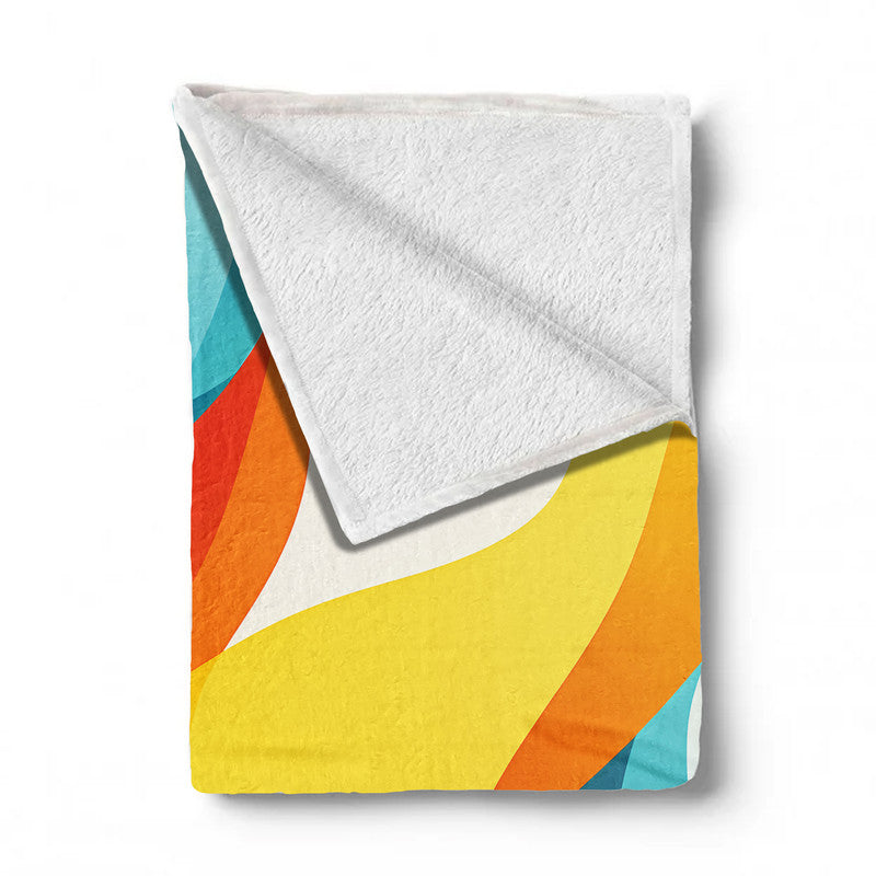 Abstract Sunset Light Weight Fleece Blanket by Wikus Schalkwyk