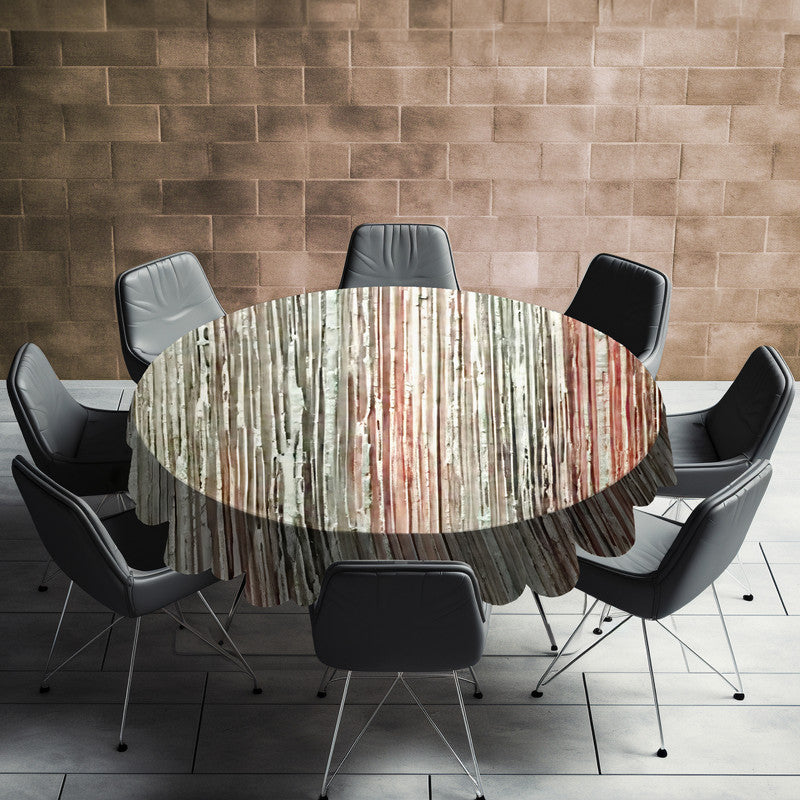 Abstract Texture Round Tablecloth