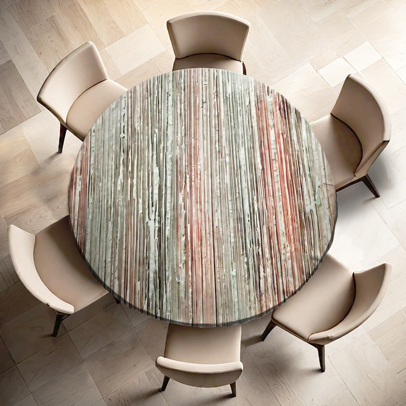 Abstract Texture Round Tablecloth