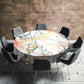 Abstract Veins Round Tablecloth