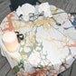 Abstract Veins Round Tablecloth