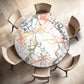 Abstract Veins Round Tablecloth
