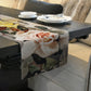 Abstract Arrangement of Different Flowers Table Runner By Mark van Vuuren
