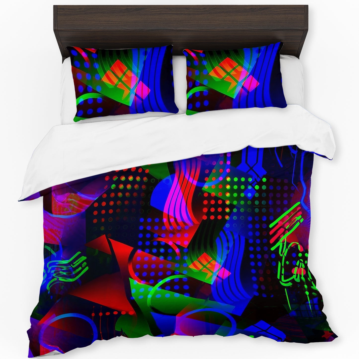 Abstract Aurora Flow Duvet Cover Set