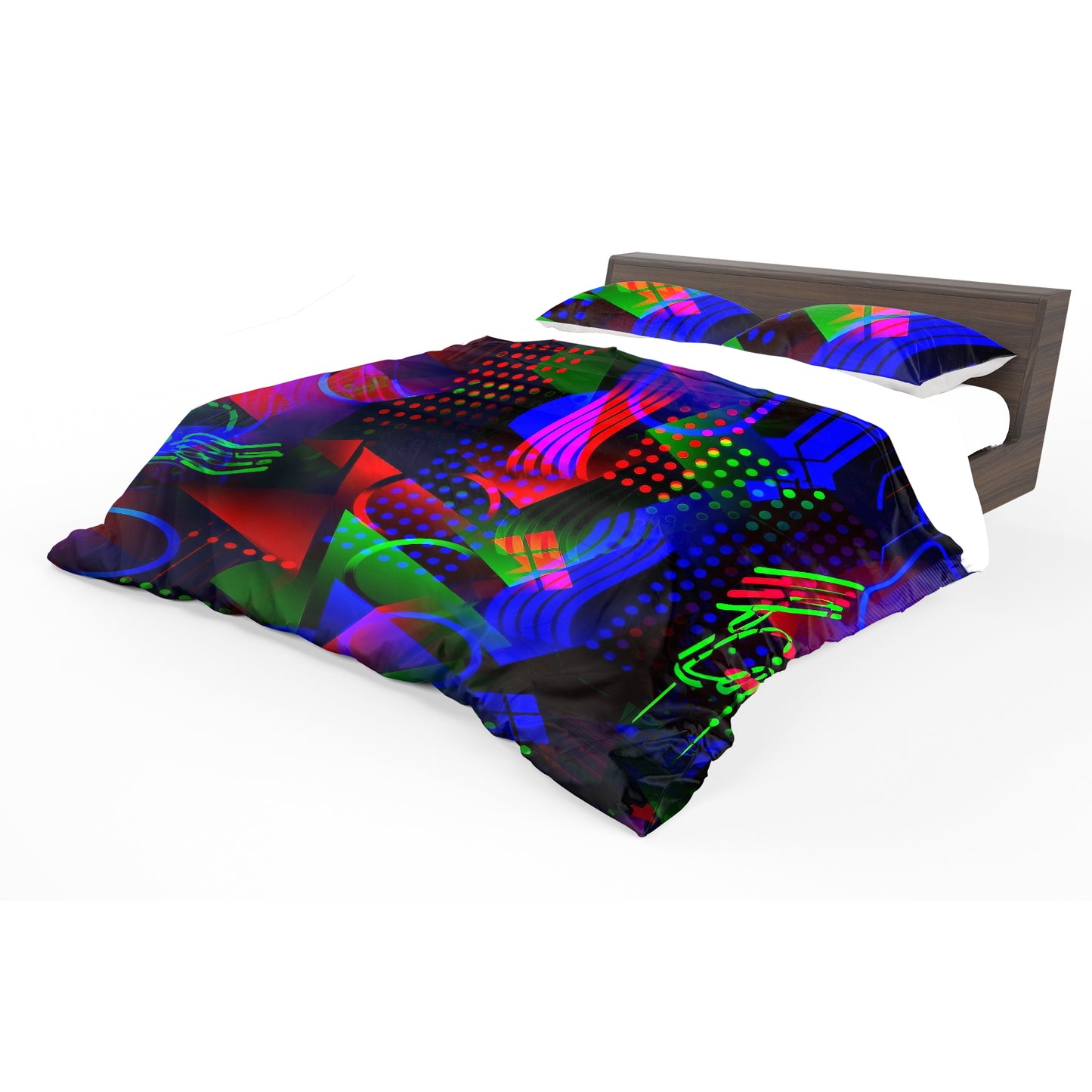 Abstract Aurora Flow Duvet Cover Set