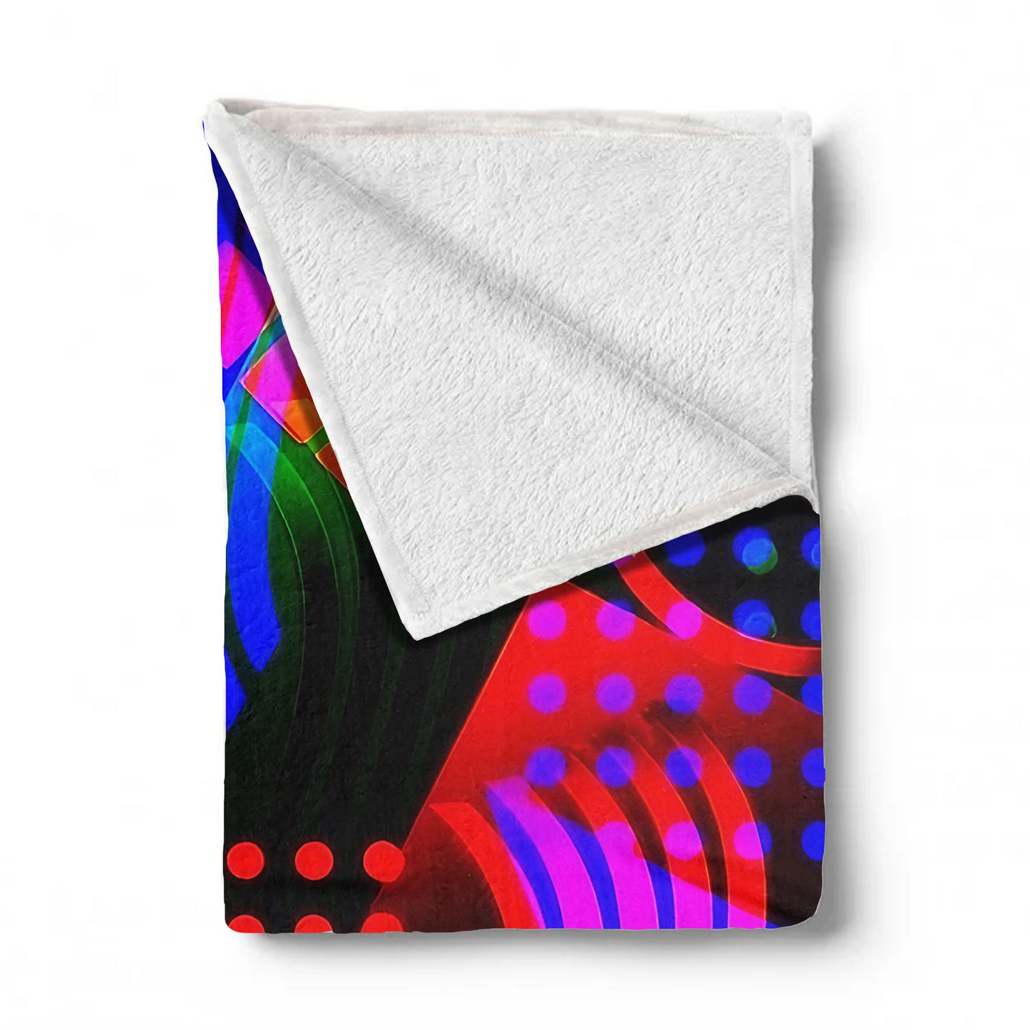 Abstract Aurora Flow Light Weight Fleece Blanket