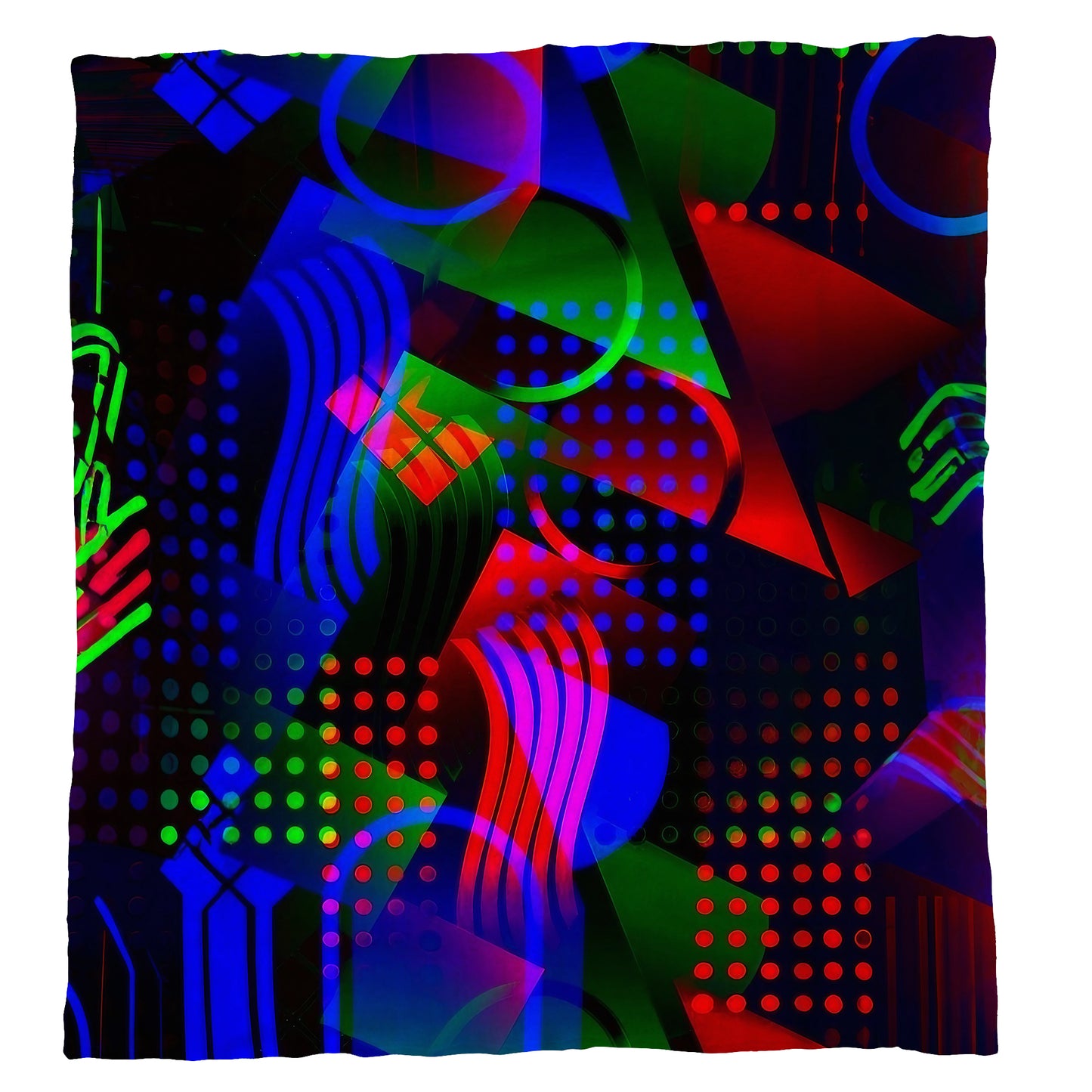 Abstract Aurora Flow Light Weight Fleece Blanket