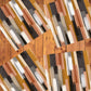 Abstract Blocks & Stripes Napkins by Wikus Schalkwyk