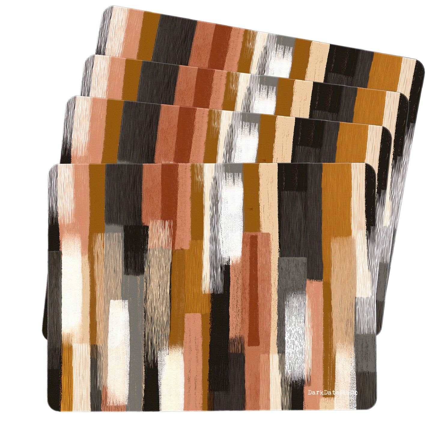 Abstract Blocks & Stripes Placemats by Wikus Schalkwyk