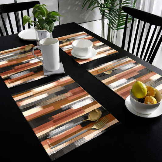 Abstract Blocks & Stripes Placemats by Wikus Schalkwyk