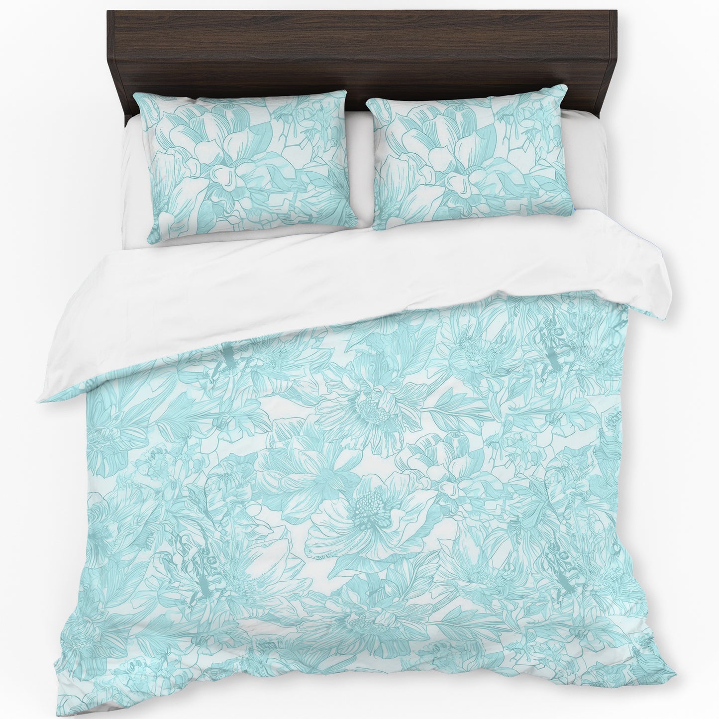 Abstract Blue Green Duvet Cover Set