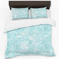 Abstract Blue Green Duvet Cover Set