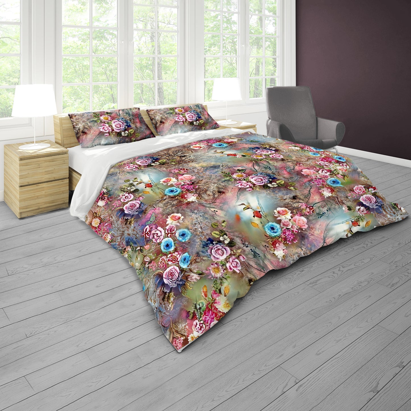 Abstract Botanica Duvet Cover Set
