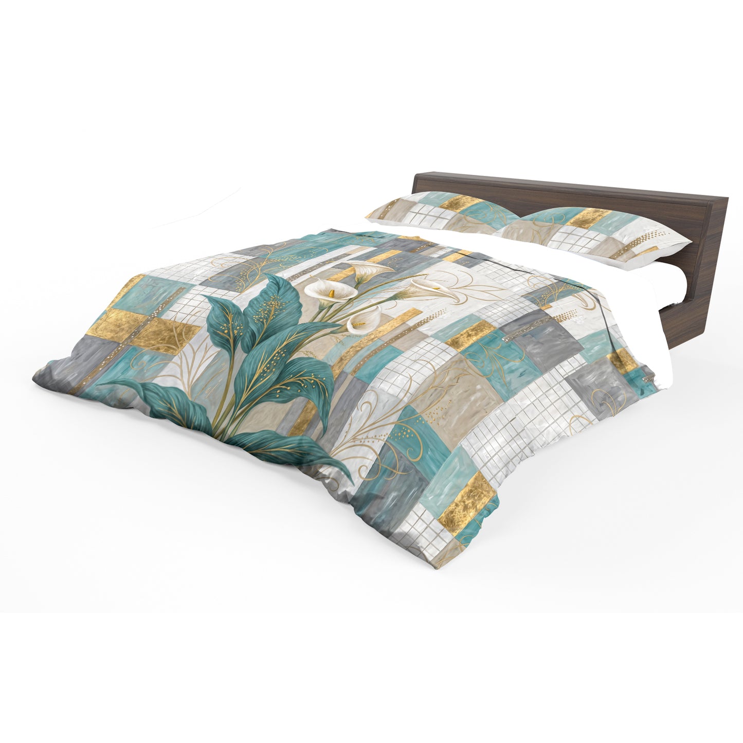 Abstract Calla Lily Duvet Cover Set
