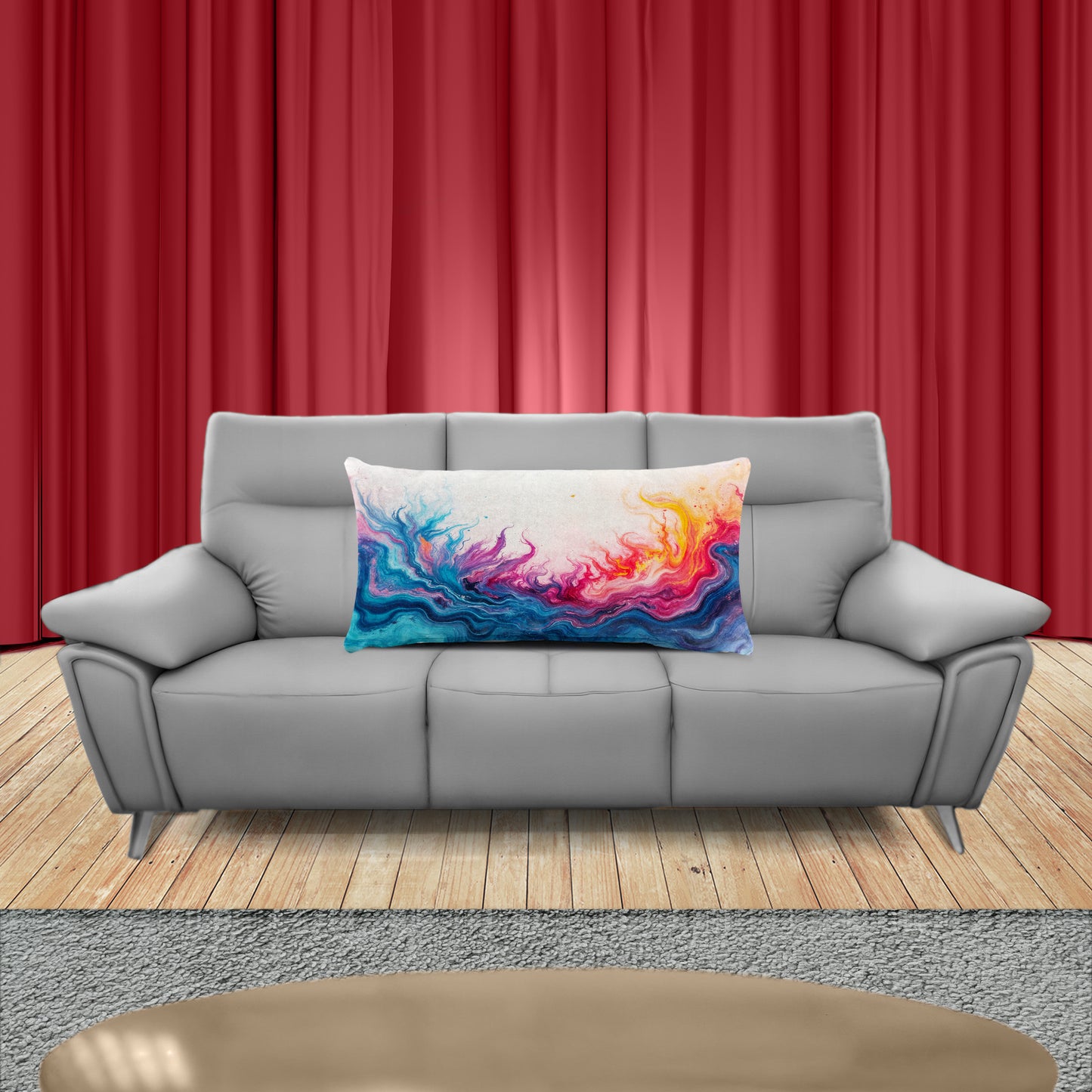 Abstract Colour Wave King Luxury Scatter