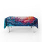 Abstract Colour Wave Rectangle Tablecloth