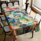 Abstract Colourful Flower Gorden Rectangle Tablecloth By Mark Van Vuuren