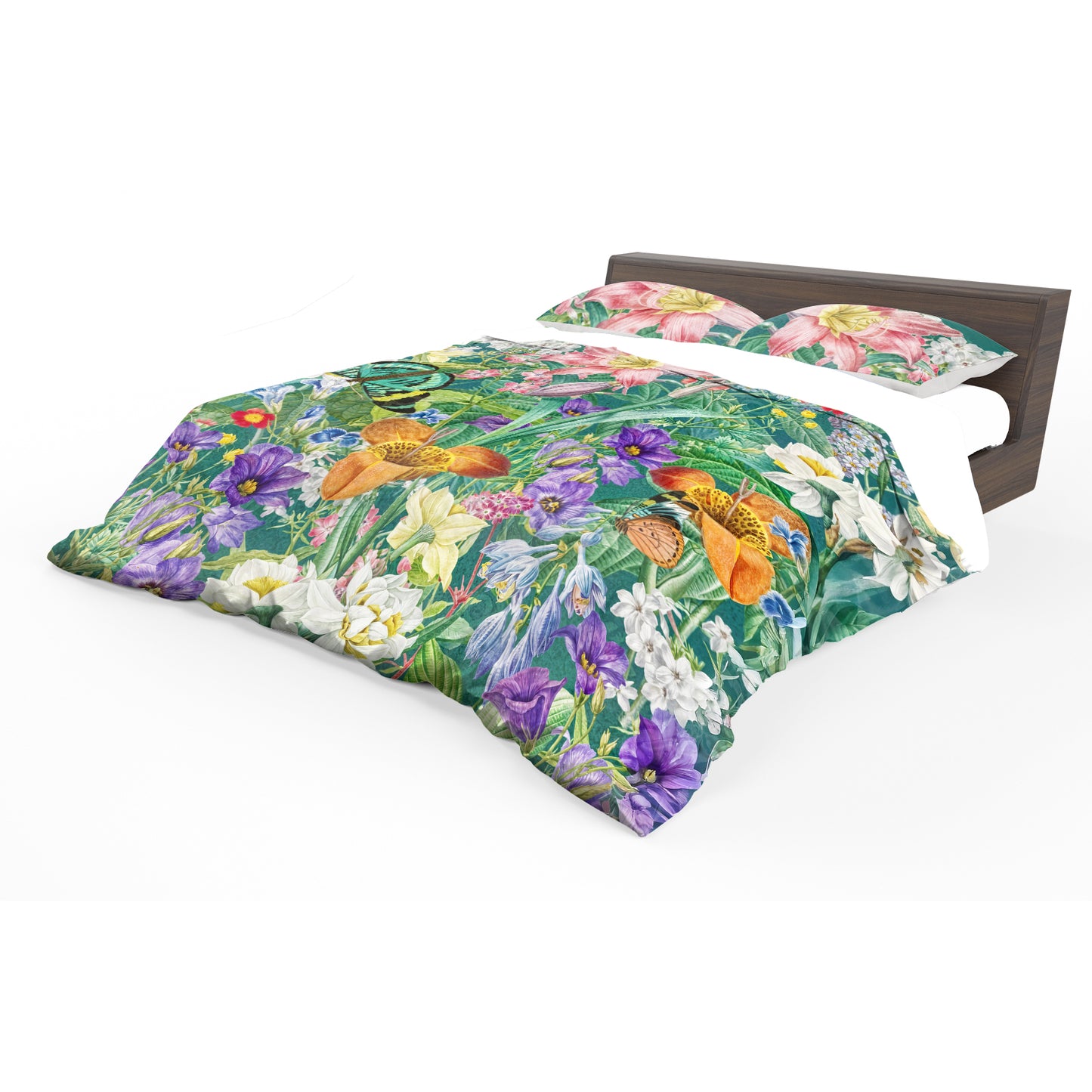 Abstract Flower Garden Duvet Cover Set